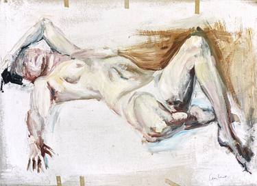 Original Fine Art Nude Paintings by Elekes Reka