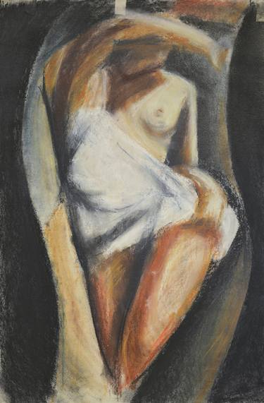 Print of Art Deco Nude Drawings by Elekes Reka