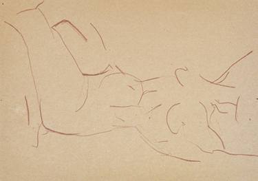 Print of Expressionism Nude Drawings by Elekes Reka