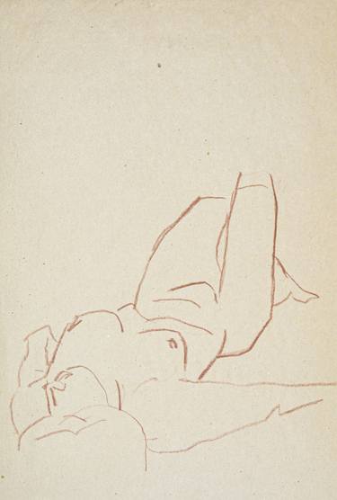 Original Expressionism Nude Drawings by Elekes Reka