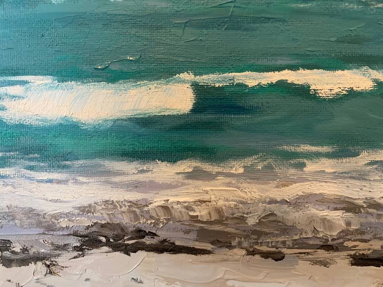 Original Realism Beach Painting by Lisa Bernhard