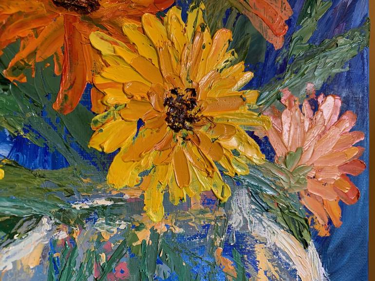 Original Impressionism Floral Painting by Lisa Bernhard