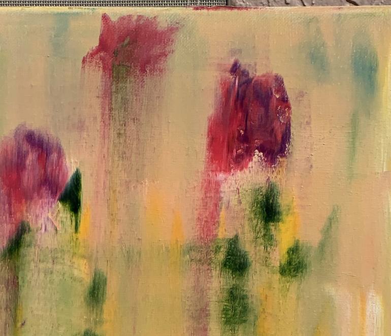 Original Abstract Floral Painting by Lisa Bernhard