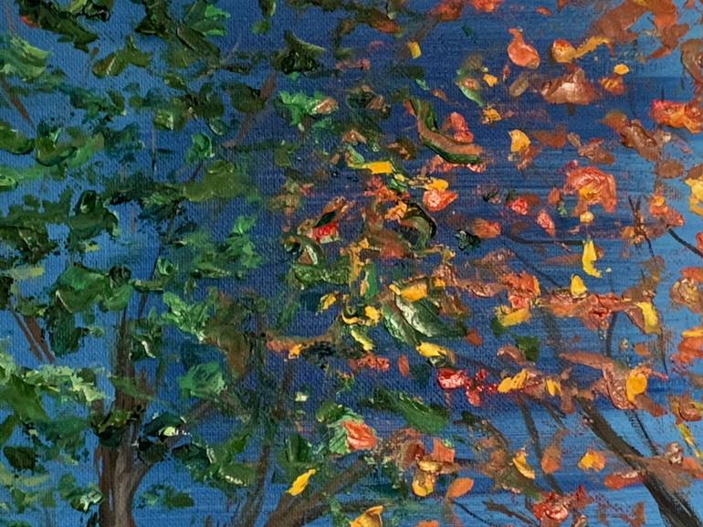 Original Impressionism Tree Painting by Lisa Bernhard