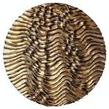 Round Erosion 2 | Gold Leaf Wall Relief by Giulia Madonia