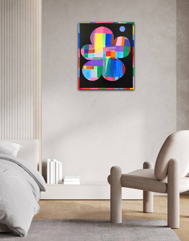Original Abstract Floral Painting by Amy Kim
