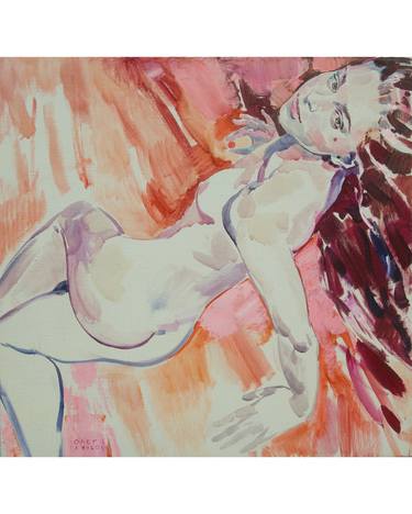 Print of Portraiture Nude Paintings by Oleh Lunov