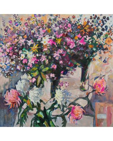 Print of Abstract Expressionism Floral Paintings by Oleh Lunov