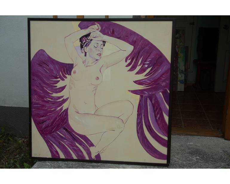 Original Expressionism People Painting by Oleh Lunov