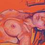 Lying on the back girl. Her whole passionate and troubled nature is visible in her pose