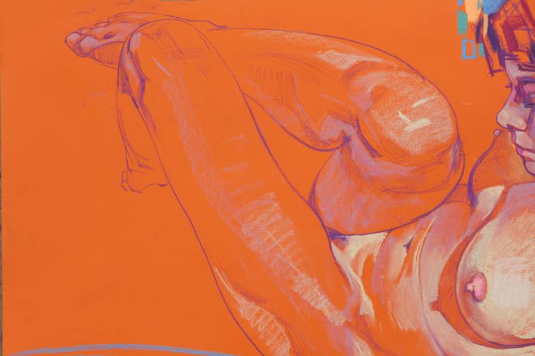Original Expressionism Body Drawing by Oleh Lunov