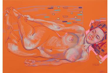 Print of Expressionism Erotic Drawings by Oleh Lunov