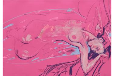 Print of Realism Erotic Drawings by Oleh Lunov