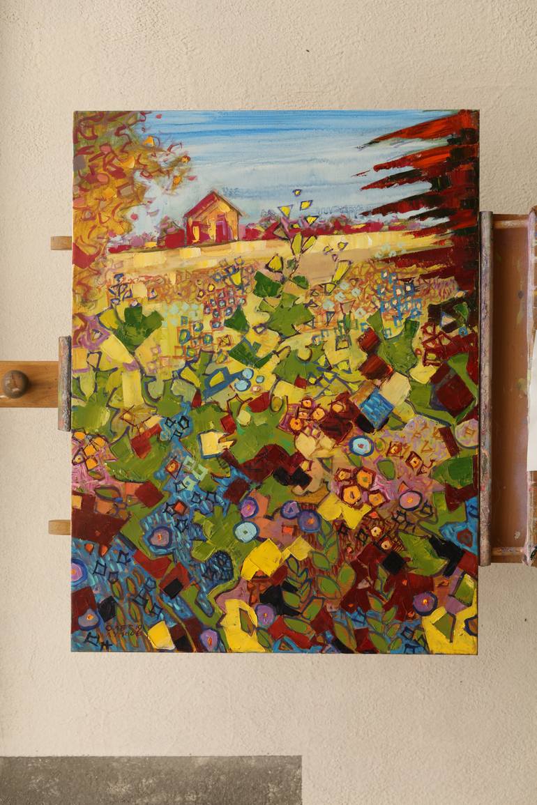 Original Abstract Landscape Painting by Oleh Lunov