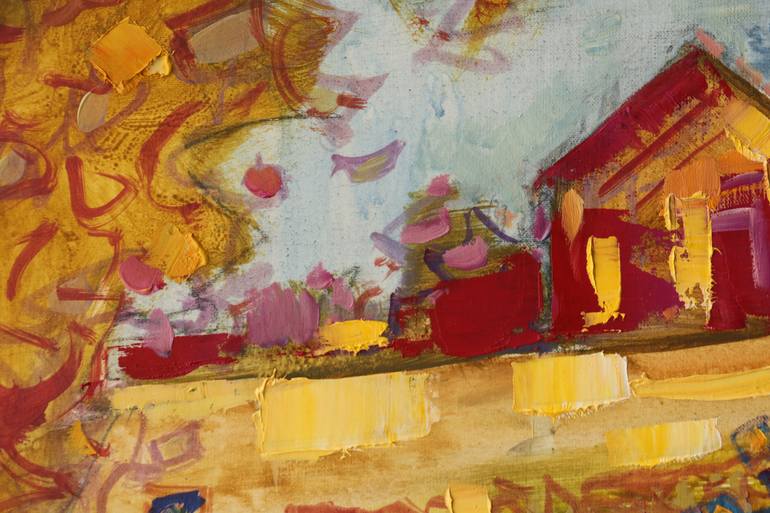 Original Abstract Landscape Painting by Oleh Lunov