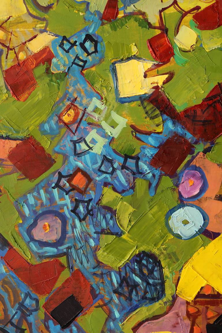 Original Abstract Landscape Painting by Oleh Lunov