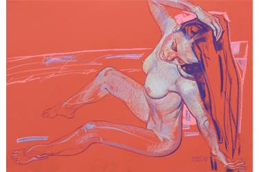 Print of Realism Nude Drawings by Oleh Lunov