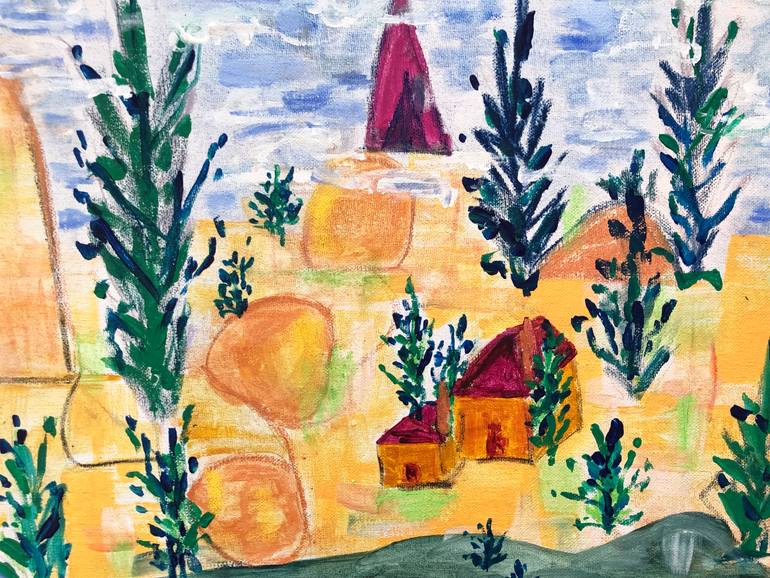 Original Contemporary Abstract Painting by Margot Orologopoulou