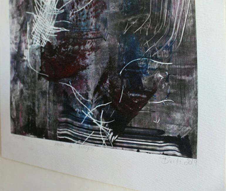 Original Abstract Printmaking by Brittany Rodriguez
