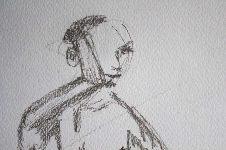 Original Figurative Men Drawing by Anna Zozulia