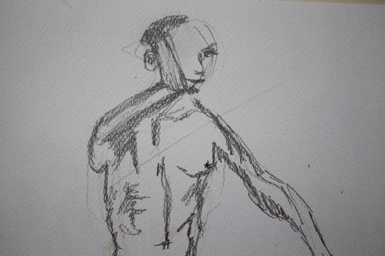 Original Figurative Men Drawing by Anna Zozulia