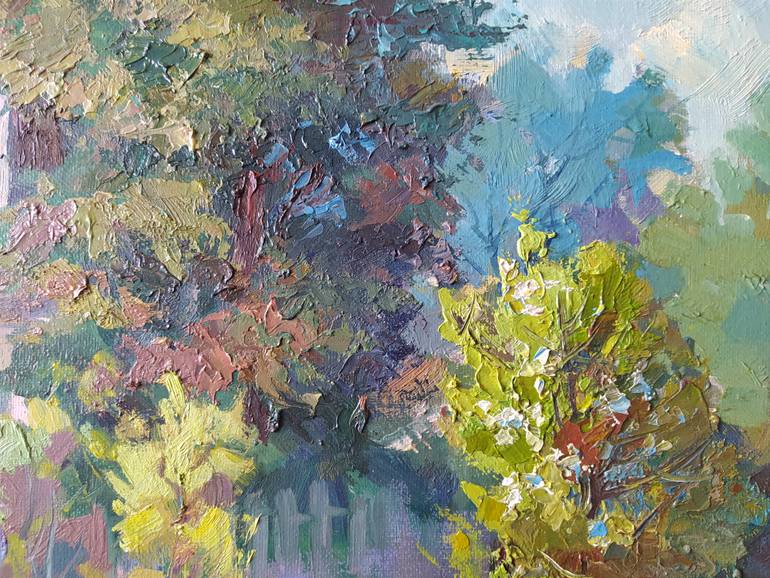Original Impressionism Landscape Painting by Dmytro Skrypnyk