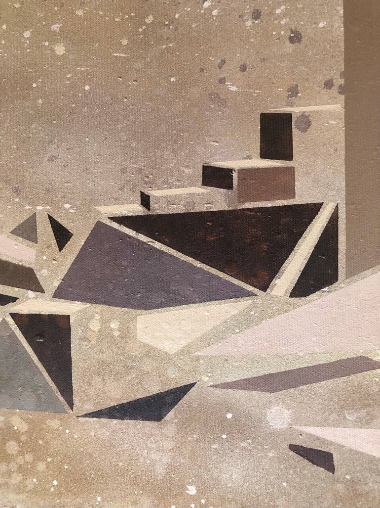 Original Abstract Architecture Painting by Alex Colard