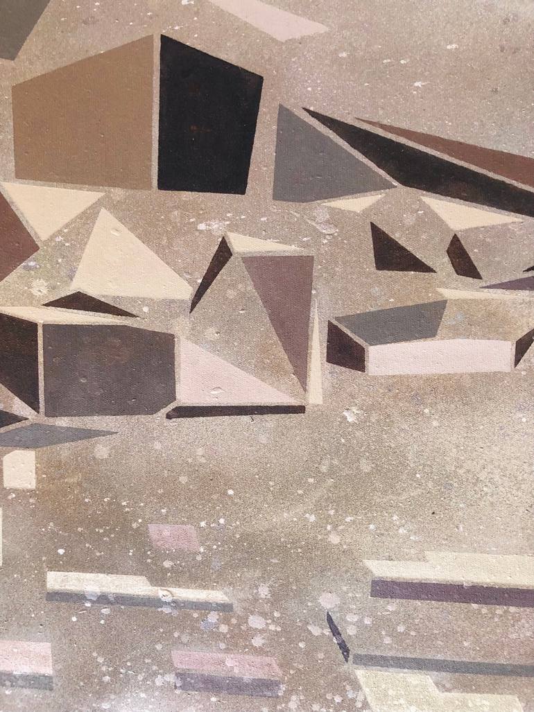 Original Abstract Architecture Painting by Alex Colard