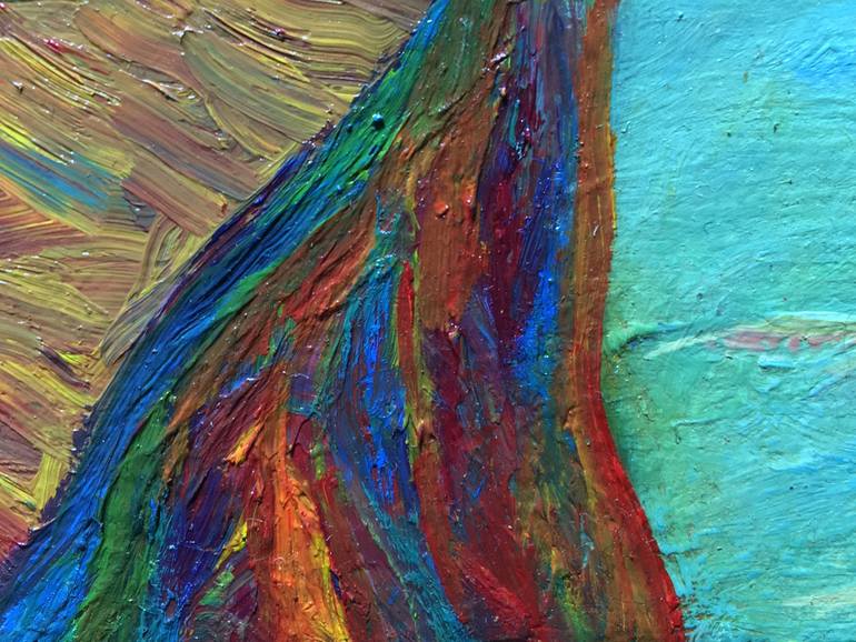 Original Abstract Expressionism Seascape Painting by Rodrigo Silva De La Cerda