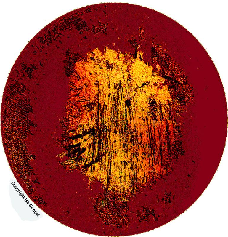 Original Illustration Abstract Mixed Media by Isa Gonçal