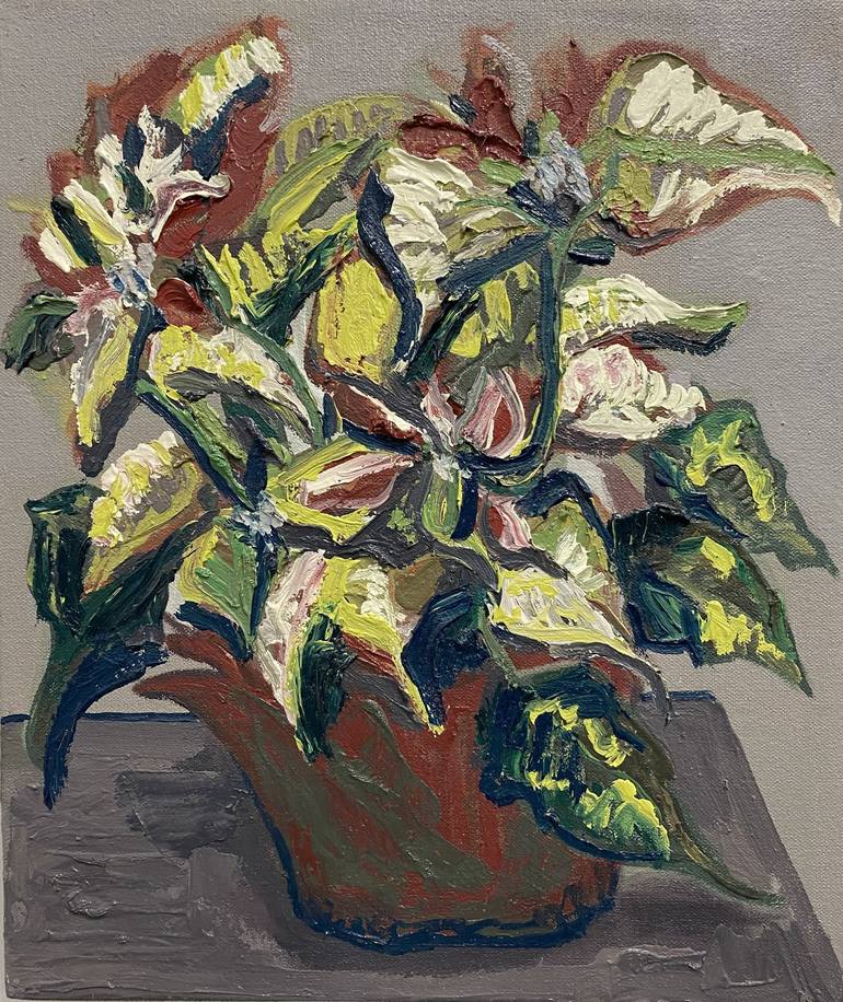 Studio Plant III Painting by Monique Brideau | Saatchi Art