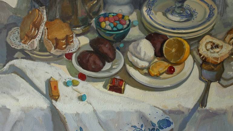 Original Realism Still Life Painting by Alina Sharovskaya Konstantinova