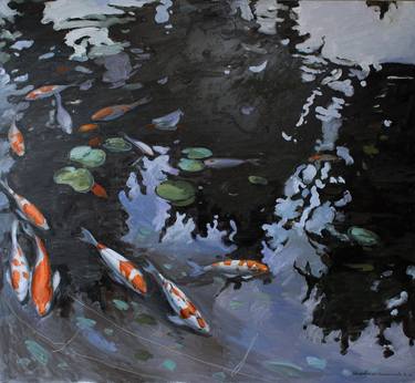 Print of Realism Fish Paintings by Alina Sharovskaya Konstantinova