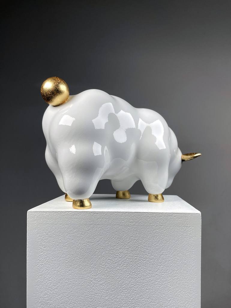 Original Art Deco Animal Sculpture by young-chul park