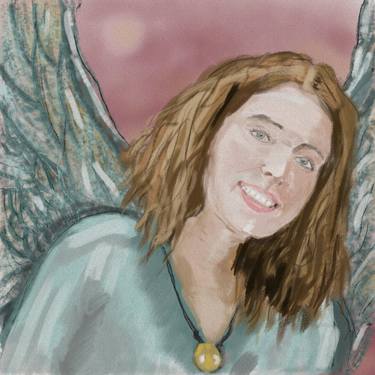 Original Portrait Painting by Polina Kudelkina