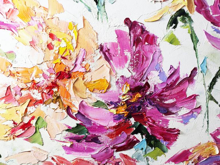 Original Abstract Expressionism Botanic Painting by Tetiana Masliuk