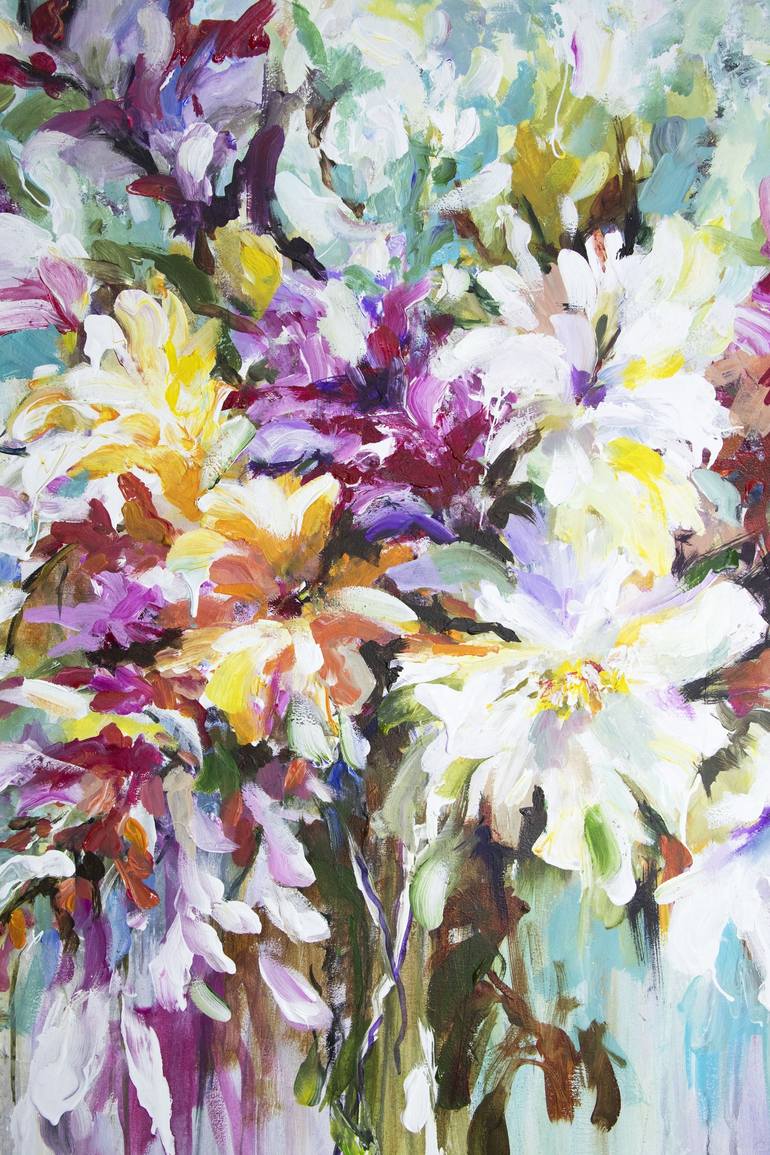 Original Floral Painting by Tetiana Masliuk