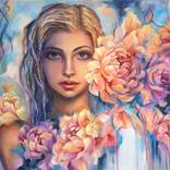 Fantasy fairy girl with flowers by Tetiana Masliuk