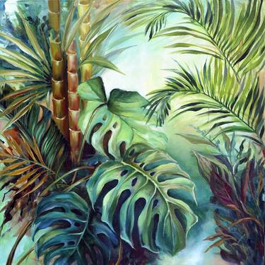 Original Abstract Botanic Painting by Tetiana Masliuk
