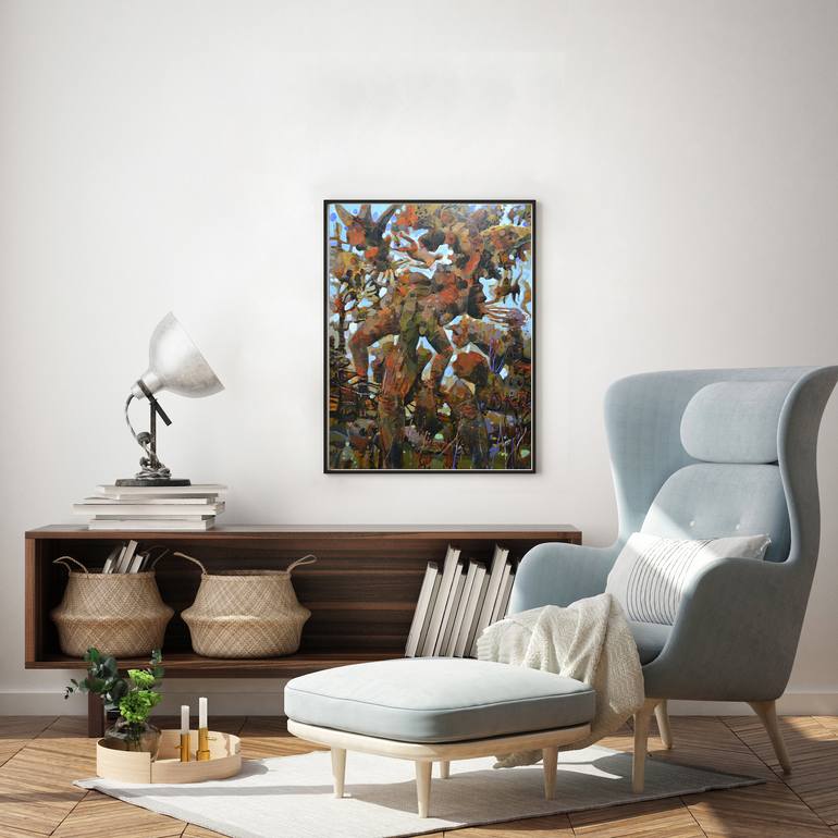 Original Expressionism Abstract Painting by Riccardo Angelo