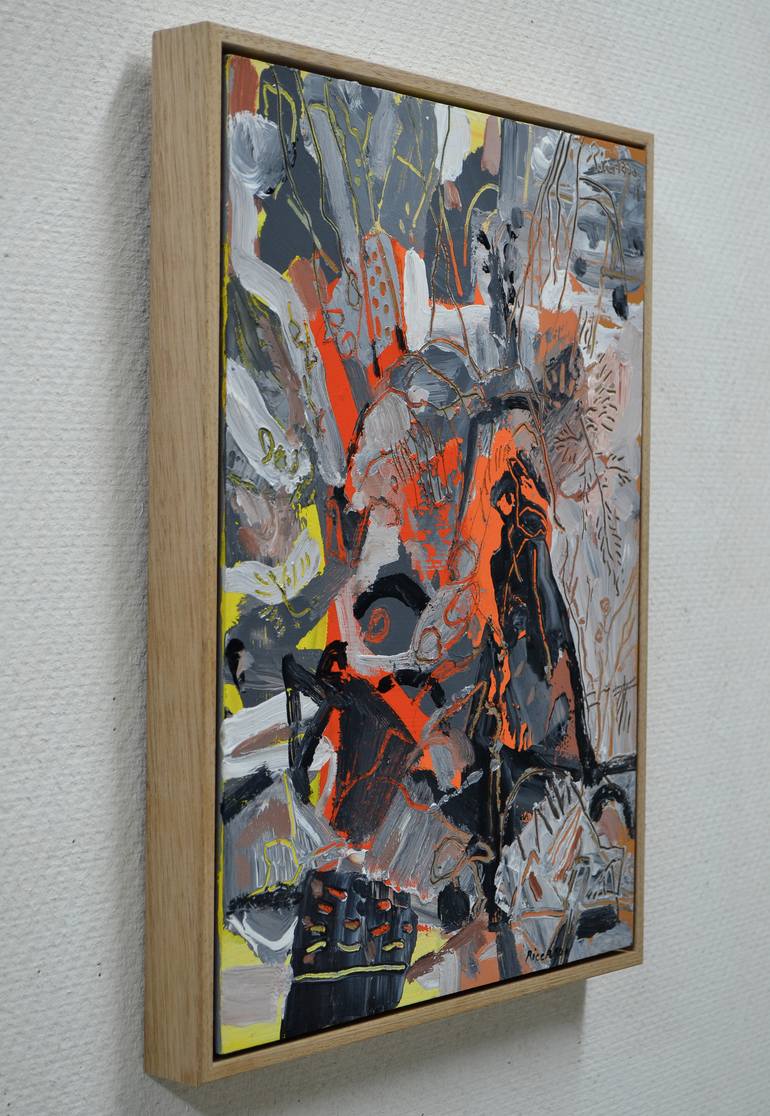 Original Abstract Expressionism Abstract Painting by Riccardo Angelo