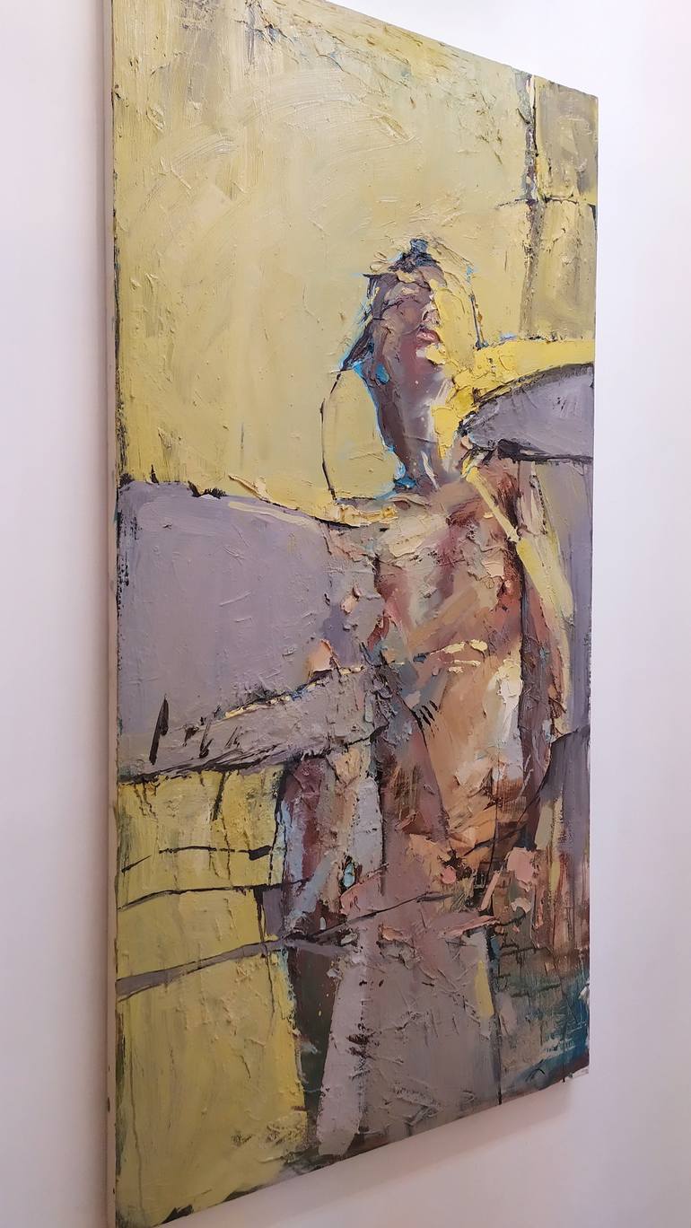 Original Abstract Women Painting by Aron Kravits