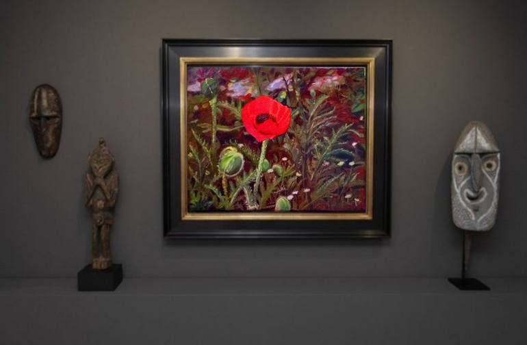 Original Fine Art Floral Painting by Iryna Jeger