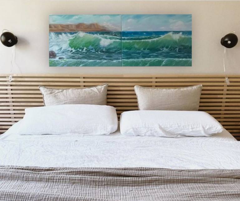 Original Fine Art Seascape Painting by Iryna Jeger