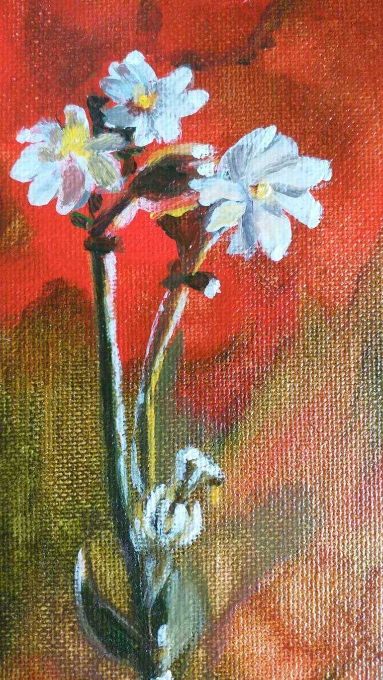 Original Art Deco Floral Painting by Iryna Jeger