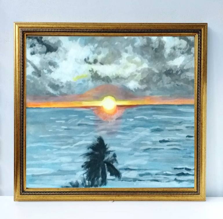 Original Expressionism Seascape Painting by Iryna Jeger