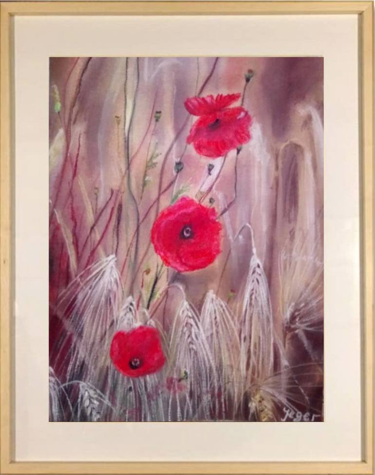 Original Expressionism Floral Painting by Iryna Jeger