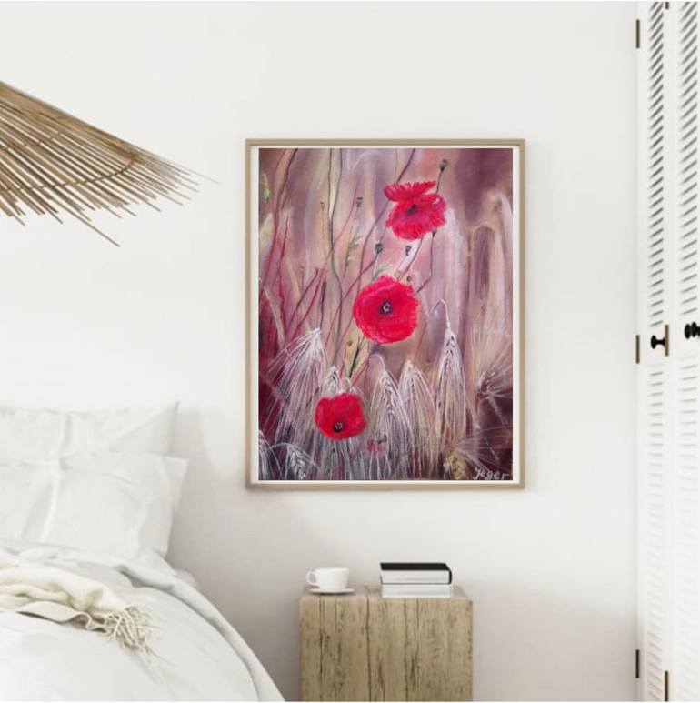Original Expressionism Floral Painting by Iryna Jeger