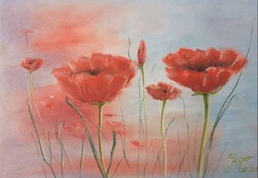 Original Expressionism Floral Paintings by Iryna Jeger