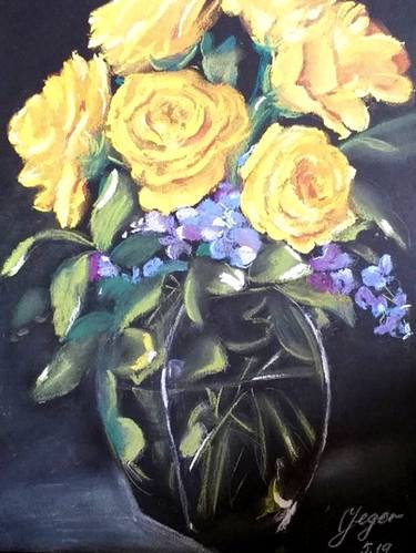 "Still life with yellow roses" 2 thumb